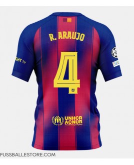 Günstige Barcelona Ronald Araujo #4 Heimtrikot 2025-26 Kurzarm